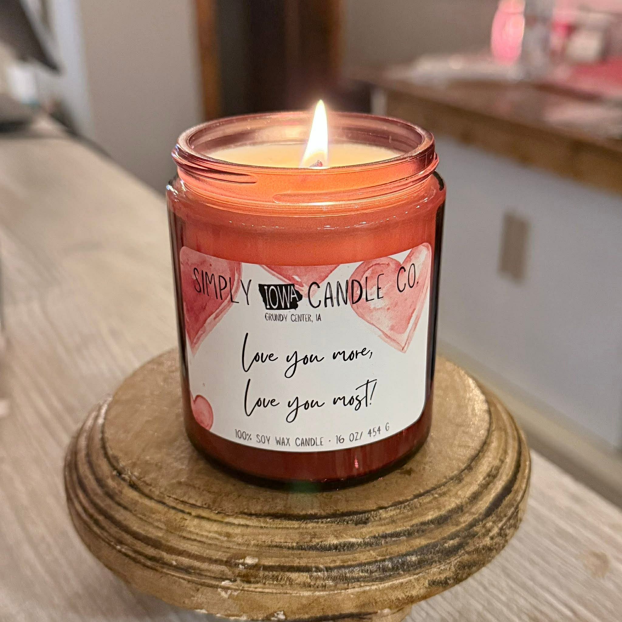 Round Wooden Candle Stand